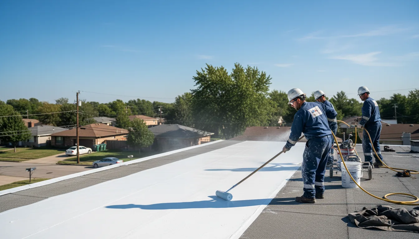Commercial roof coating in Deepwater, MO near me